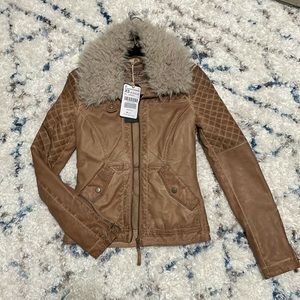 Zara Pleather Jacket, size XS